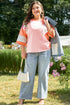 Southern Belle Floral Patchwork Raglan Half Sleeve Top