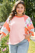 Southern Belle Floral Patchwork Raglan Half Sleeve Top