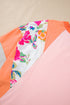 Southern Belle Floral Patchwork Raglan Half Sleeve Top