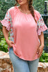 Southern Belle Floral Patchwork Ruffle Sleeve Blouse