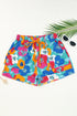 Southern Belle Floral Print Drawstring Elastic Waist Casual Shorts