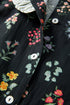 Southern Belle Floral Print Frilled Trim Short Sleeve Blouse