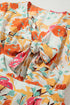 Southern Belle Floral Print Front Tie Romper