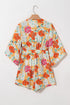 Southern Belle Floral Print Front Tie Romper