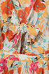 Southern Belle Floral Print Front Tie Romper