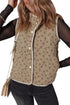 Southern Belle Floral Print Quilted Concealed Button Vest