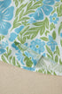 Southern Belle Floral Print Ruffled Half Sleeve Blouse