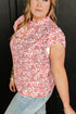 Southern Belle Floral Print Ruffled Sleeve Frill Top