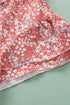 Southern Belle Floral Print Ruffled Sleeve Frill Top