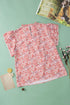 Southern Belle Floral Print Ruffled Sleeve Frill Top