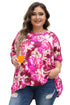 Southern Belle Floral Print Short Sleeve Blouse