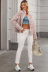 Southern Belle Floral Print Stand Neck Pocketed Jacket