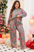 Southern Belle Floral Print Wide Leg Loungewear