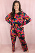 Southern Belle Floral Print Wide Leg Loungewear