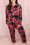 Southern Belle Floral Print Wide Leg Loungewear