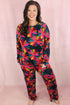 Southern Belle Floral Print Wide Leg Loungewear