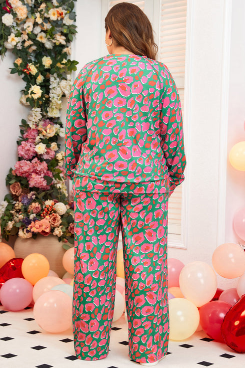 Southern Belle Floral Print Wide Leg Loungewear