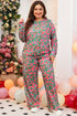 Southern Belle Floral Print Wide Leg Loungewear