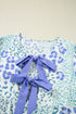 Southern Belle Floral Puff Sleeve Bow Mini Dress