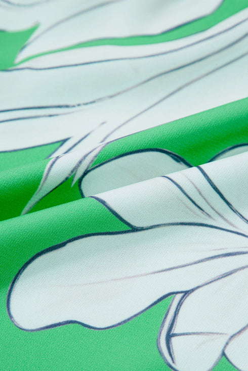 Southern Belle Floral Ric Rac Puff Sleeve Shirt