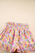 Southern Belle Floral Shirred High Waist Casual Shorts