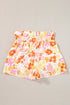 Southern Belle Floral Shirred High Waist Casual Shorts