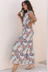 Southern Belle Floral Sleeveless Buttoned Wide Leg Jumpsuit