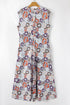 Southern Belle Floral Sleeveless Buttoned Wide Leg Jumpsuit