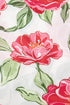 Southern Belle Floral Striped Frilled Short Sleeve Blouse