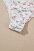 Southern Belle Floral Textured Square Neck Sleeveless Bodysuit