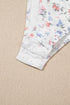 Southern Belle Floral Textured Square Neck Sleeveless Bodysuit