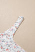 Southern Belle Floral Textured Square Neck Sleeveless Bodysuit