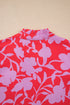 Southern Belle Floral Three Quarter Sleeve Ruffle Mini Dress