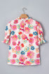 Southern Belle Floral Tie V Neck Puff Sleeve Blouse