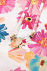 Southern Belle Floral Tie V Neck Puff Sleeve Blouse