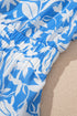 Southern Belle Floral V Neck Puff Sleeve Maxi Dress