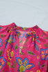 Southern Belle Flutter Sleeve Belted A Line Floral Dress