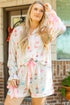 Southern Belle Glass Print Bow Knot Loungewear Set