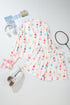 Southern Belle Glass Print Bow Knot Loungewear Set
