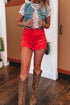 Southern Belle Heart Print Sheer Mesh Short Sleeve Top