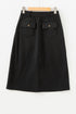 Southern Belle High Waist Front Slit Midi Skirt