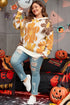 Southern Belle Large Floral Knit Drawstring Hooded Sweater