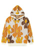 Southern Belle Large Floral Knit Drawstring Hooded Sweater
