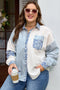 Southern Belle Leopard Striped Patchwork Cotton Blouse