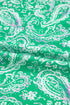 Southern Belle Paisley Print Button Front Tied Waist Mini Dress