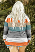Southern Belle Paneled Print Pullover Long Sleeve Top