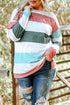 Southern Belle Paneled Print Pullover Long Sleeve Top