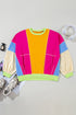 Southern Belle Patchwork Exposed Seam Pullover Sweatshirt