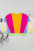 Southern Belle Patchwork Exposed Seam Pullover Sweatshirt