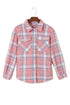 Southern Belle Plaid Flannel Flap Pocket Shacket Jacket